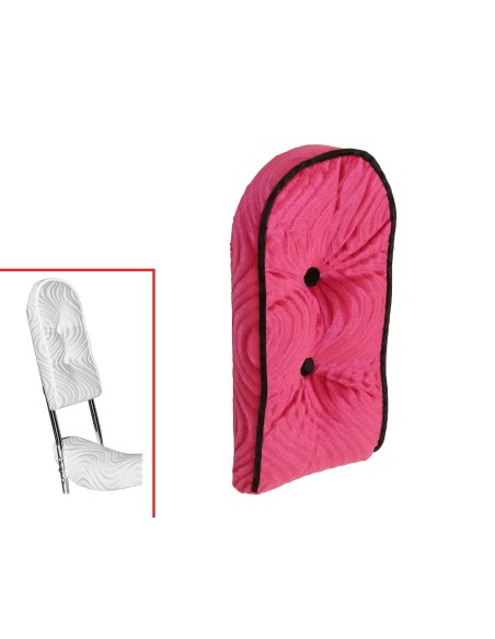 Sissy Bar Back Cushion Velour Pink.
